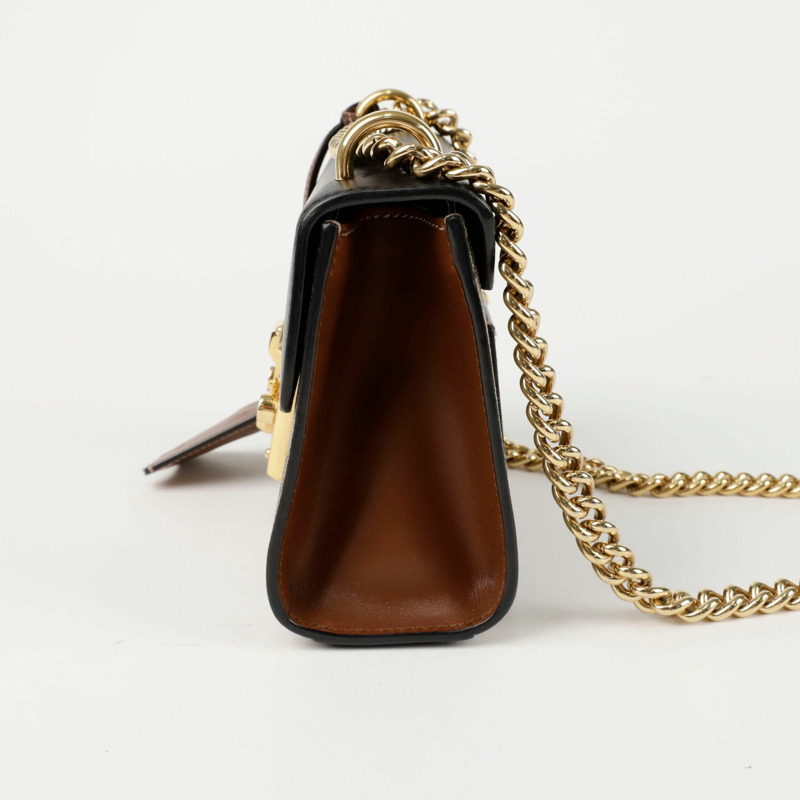 GUCCI 槳形鎖扣小鏈條單肩斜背包 409487-3