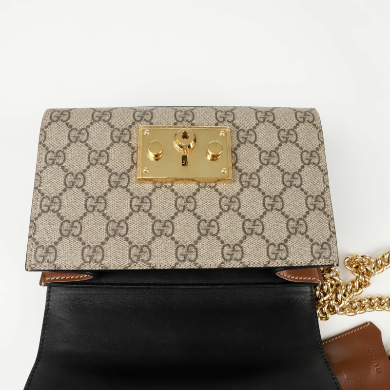 GUCCI 槳形鎖扣小鏈條單肩斜背包 409487-8