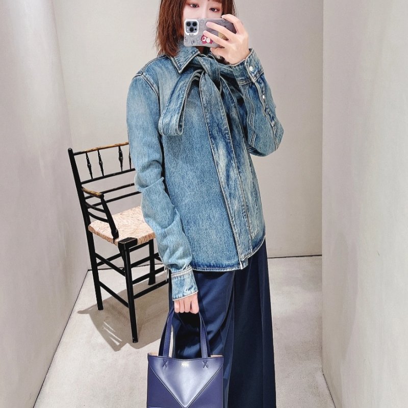 Loewe puzzle mini tote 深藍-2