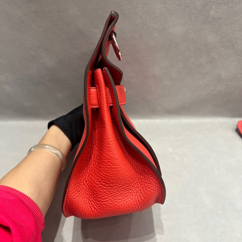 Hermes愛馬仕Jypsiere吉普賽31紅色 肩背包-3