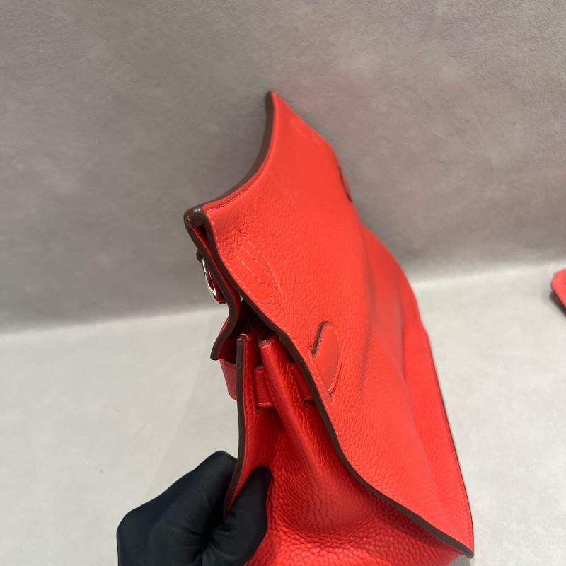 Hermes愛馬仕Jypsiere吉普賽31紅色 肩背包-7