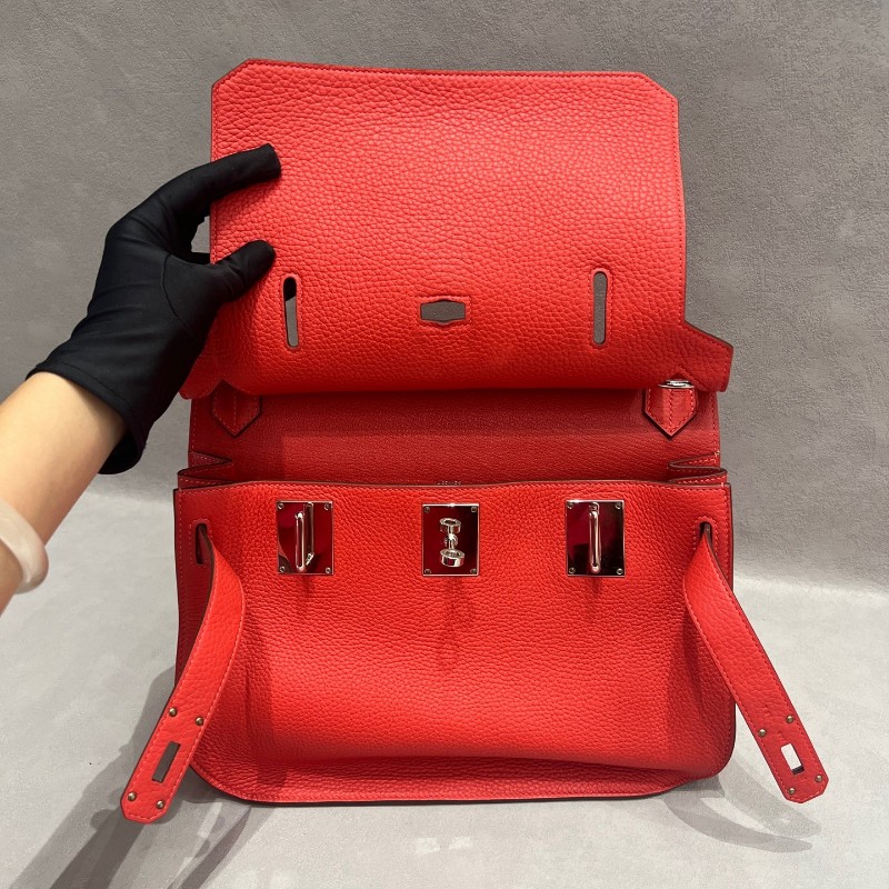 Hermes愛馬仕Jypsiere吉普賽31紅色 肩背包-13