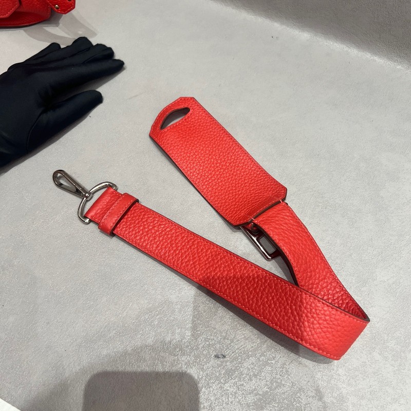 Hermes愛馬仕Jypsiere吉普賽31紅色 肩背包-17