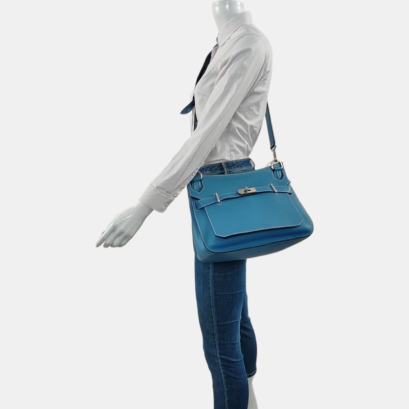 Hermes愛馬仕Jypsiere吉普賽31 牛仔藍 肩背包 斜背包-1