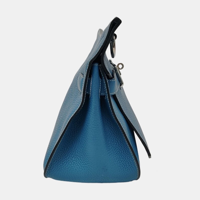 Hermes愛馬仕Jypsiere吉普賽31 牛仔藍 肩背包 斜背包-3