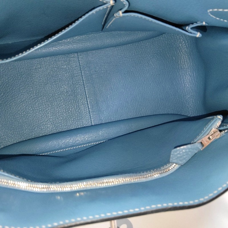 Hermes愛馬仕Jypsiere吉普賽31 牛仔藍 肩背包 斜背包-6