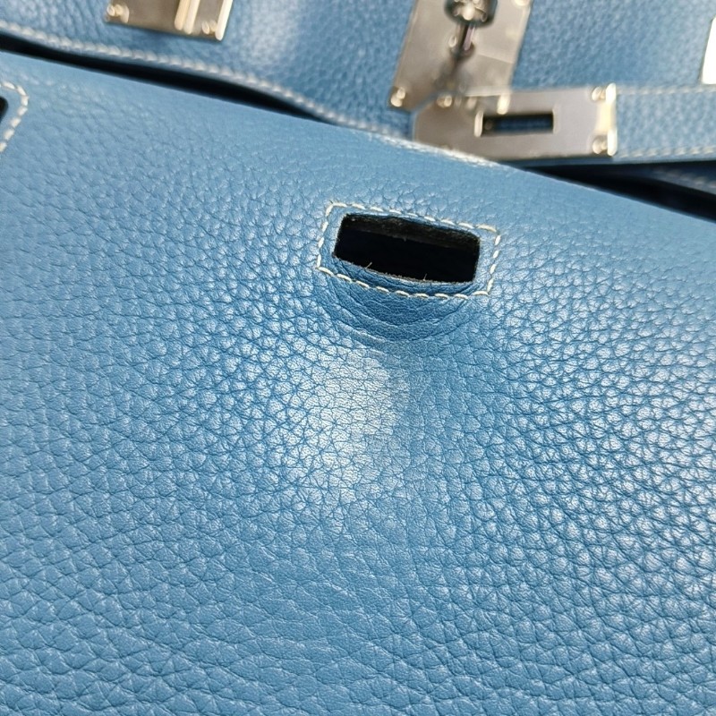 Hermes愛馬仕Jypsiere吉普賽31 牛仔藍 肩背包 斜背包-7