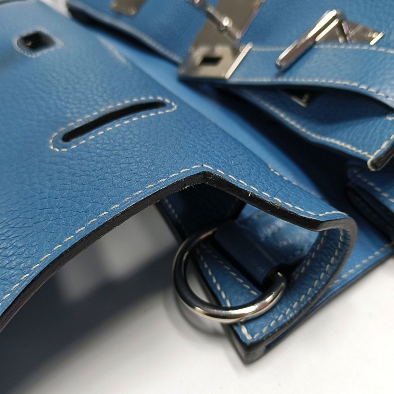 Hermes愛馬仕Jypsiere吉普賽31 牛仔藍 肩背包 斜背包-8