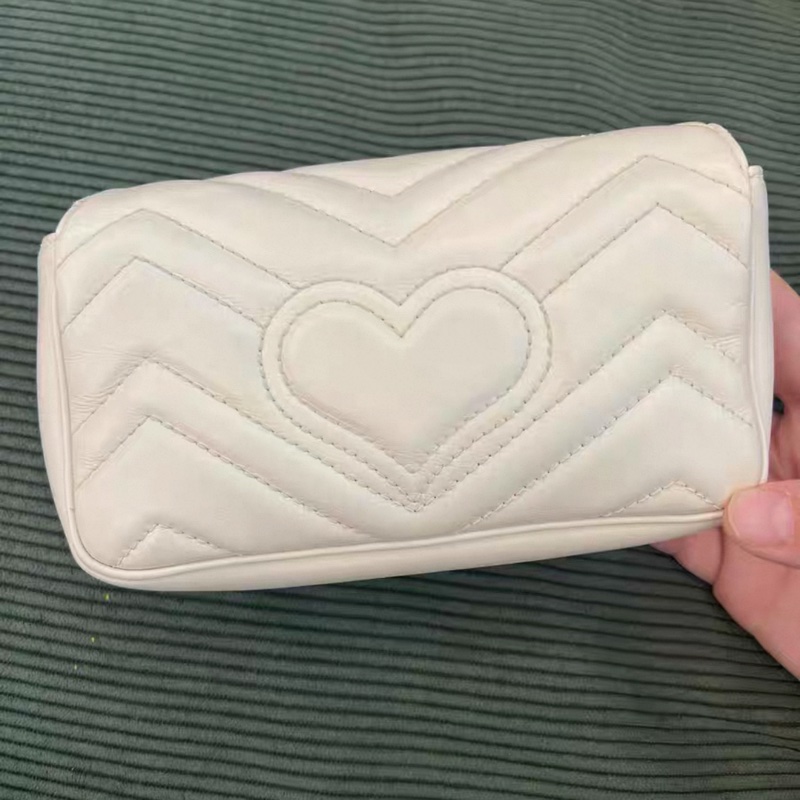 GUCCI   Marmont chain flap crossbody bag-1