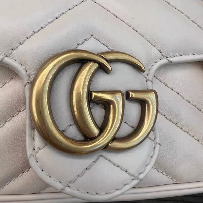 GUCCI   Marmont chain flap crossbody bag-3