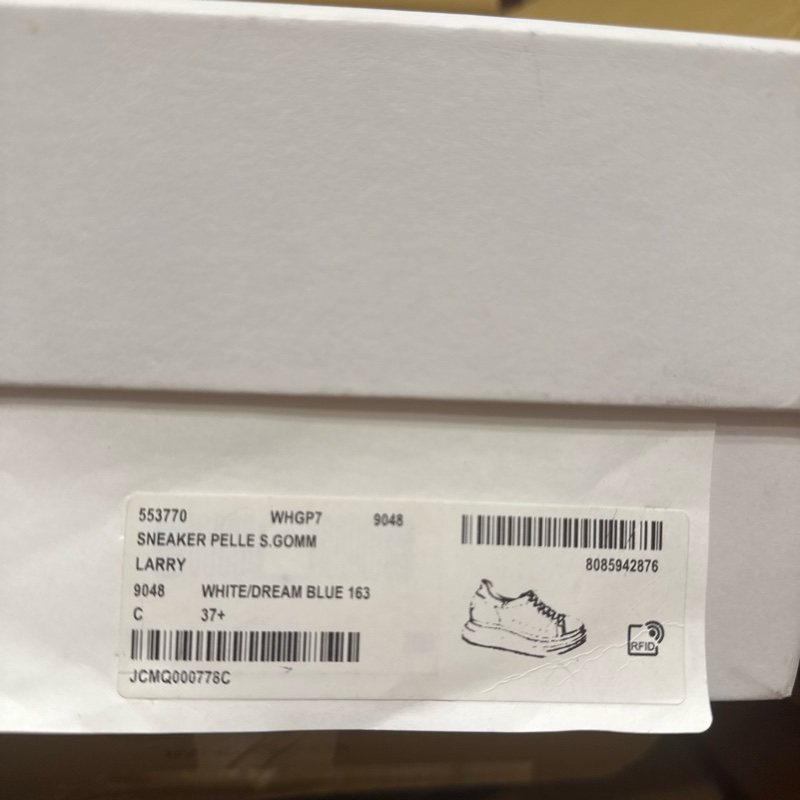 全新 Alexander McQueen MCQ 藍尾 女鞋 37.5-10