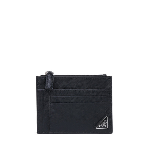 Saffiano皮革卡片包/零錢包