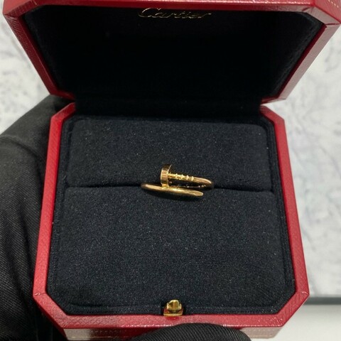Cartier 18k金釘子戒指 歐碼53碼