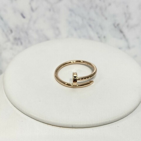 Cartier Juste un Clou 18k玫瑰金釘子戒指 歐碼51號