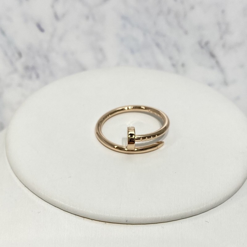 Cartier Juste un Clou 18k玫瑰金釘子戒指 歐碼51號-0