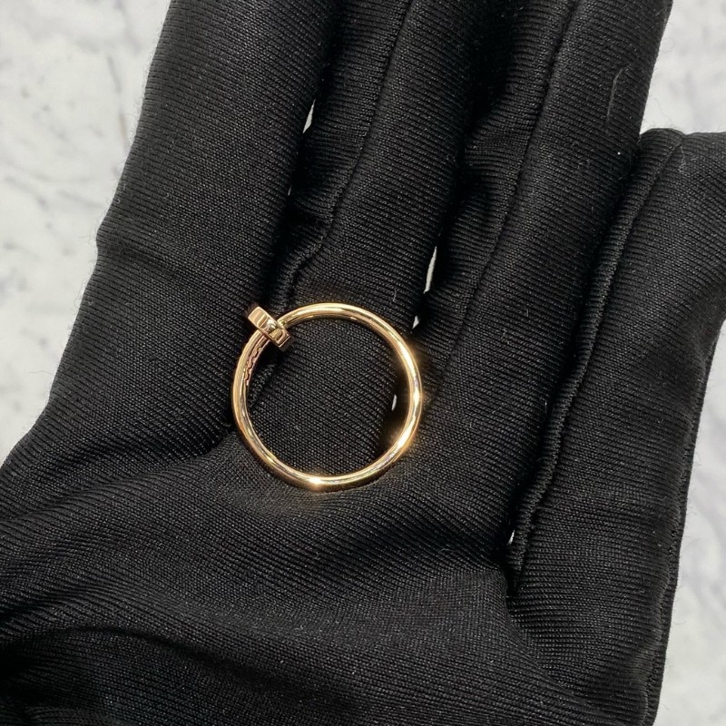 Cartier Juste un Clou 18k玫瑰金釘子戒指 歐碼51號-5