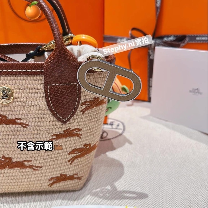 超甜售_ 愛馬仕豬鼻子🐽胸針🍊豬鼻子 Chaine d'Ancre棕x銀胸針 全新全配-13