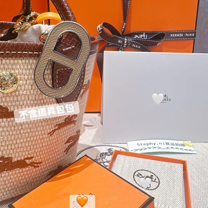 超甜售_ 愛馬仕豬鼻子🐽胸針🍊豬鼻子 Chaine d'Ancre棕x銀胸針 全新全配-20