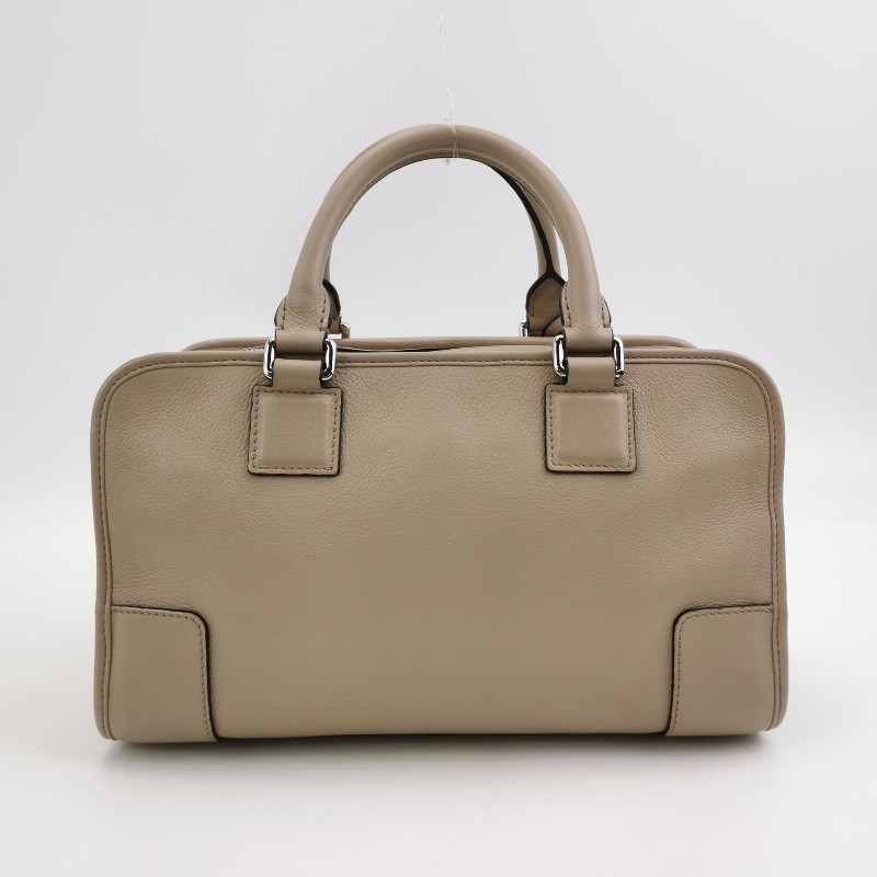 Loewe Amazona28牛皮大象灰加固邊角手提包-4