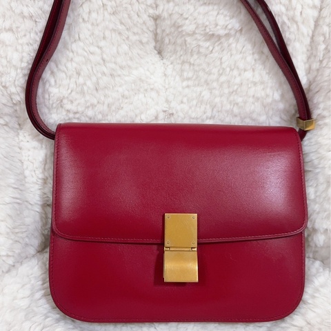 二手 Celine Teen Classic 豆腐包 郵差包 斜背包 中號