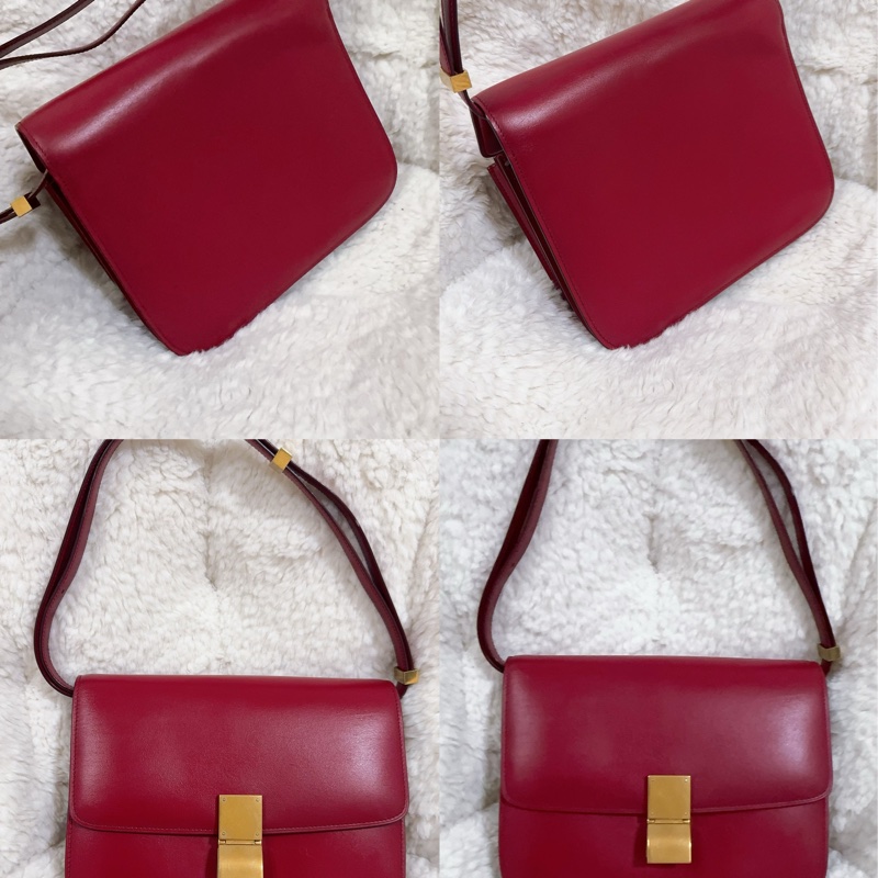 二手 Celine Teen Classic 豆腐包 郵差包 斜背包 中號-11