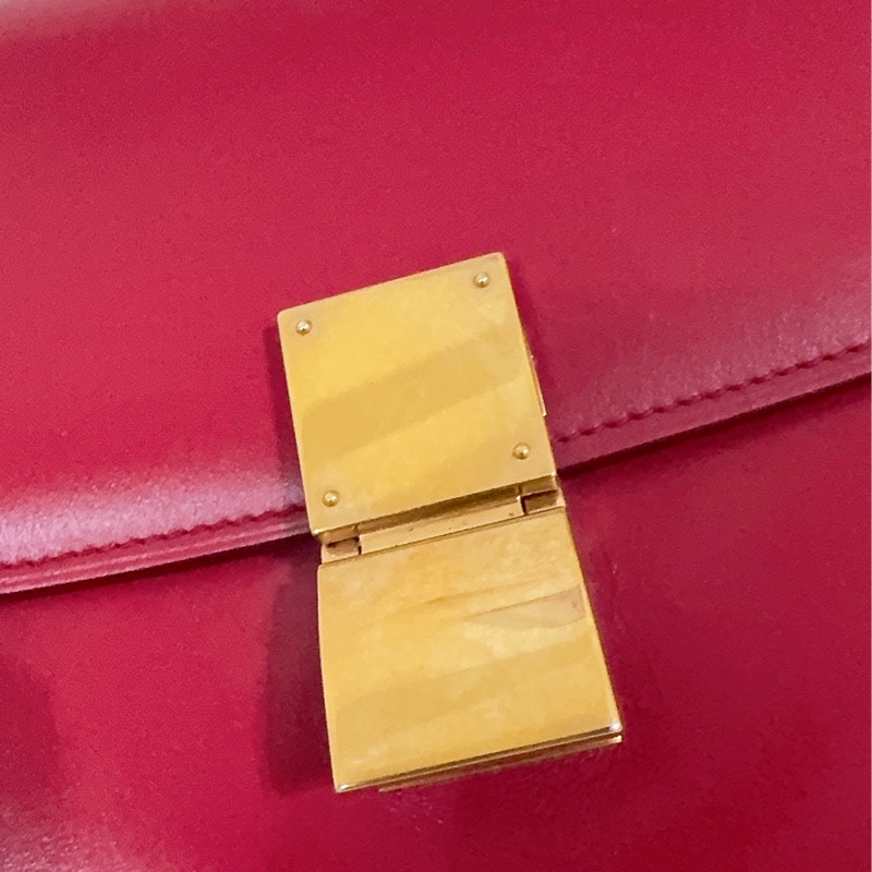 二手 Celine Teen Classic 豆腐包 郵差包 斜背包 中號-20