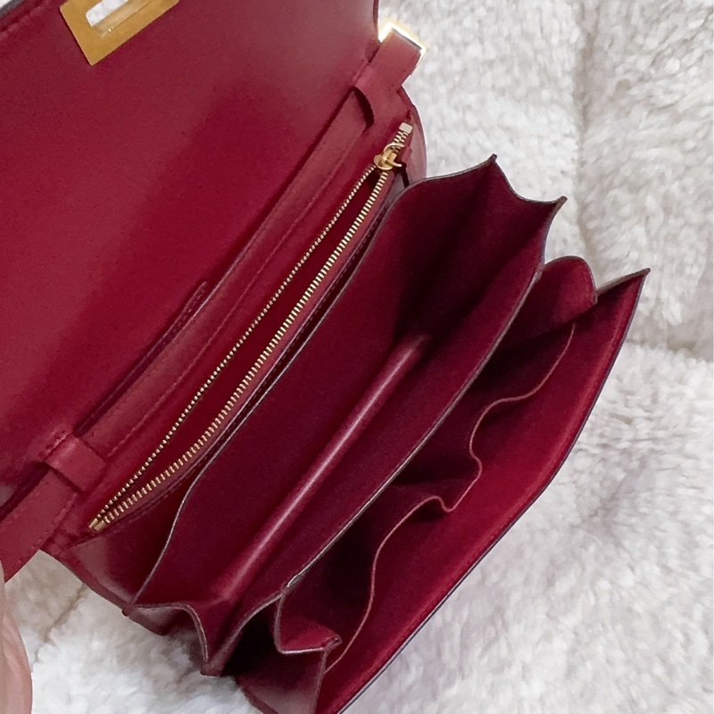 二手 Celine Teen Classic 豆腐包 郵差包 斜背包 中號-29