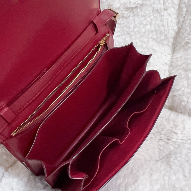 二手 Celine Teen Classic 豆腐包 郵差包 斜背包 中號-32