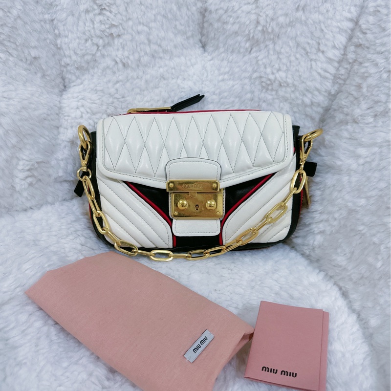 Miu Miu 機車包（全真皮）手提包-13