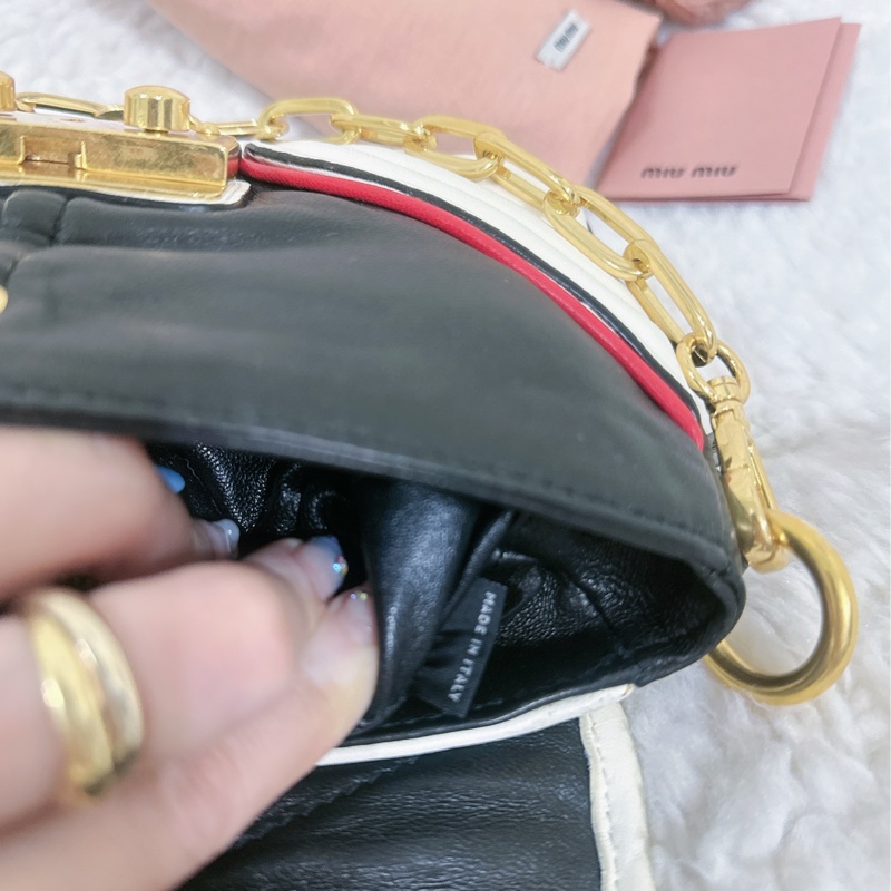 Miu Miu 機車包（全真皮）手提包-15