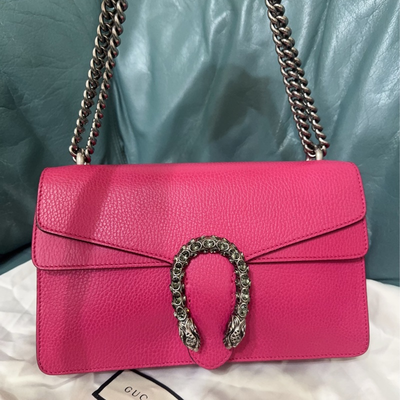 Gucci 桃紅酒神包（中號）-0