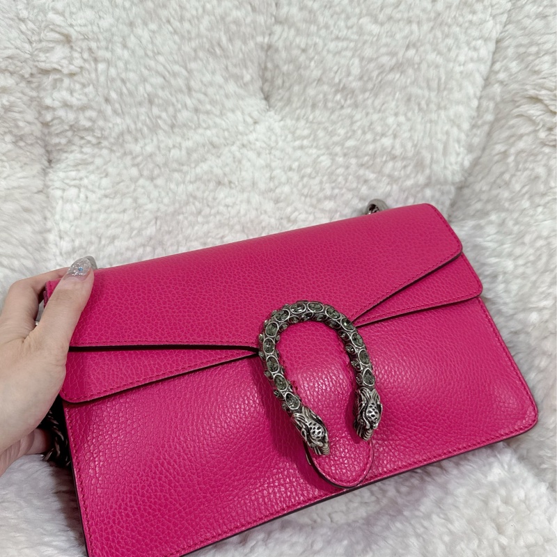 Gucci 桃紅酒神包（中號）-10