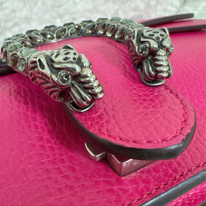 Gucci 桃紅酒神包（中號）-14