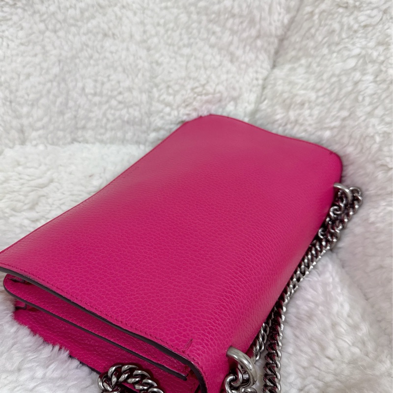 Gucci 桃紅酒神包（中號）-18