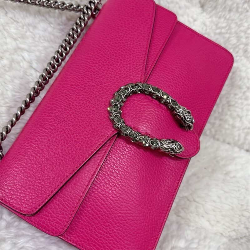 Gucci 桃紅酒神包（中號）-20