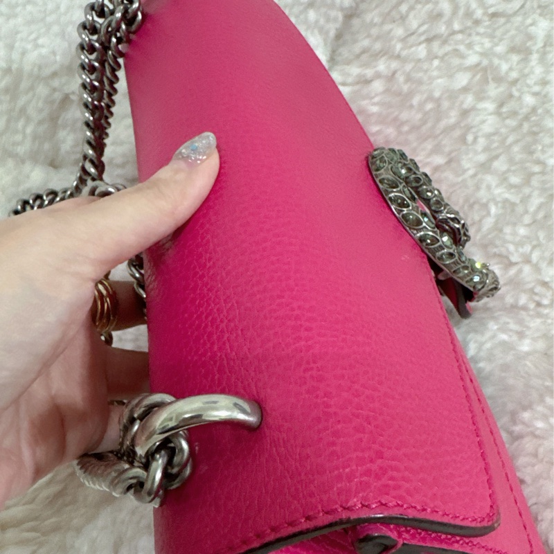 Gucci 桃紅酒神包（中號）-25