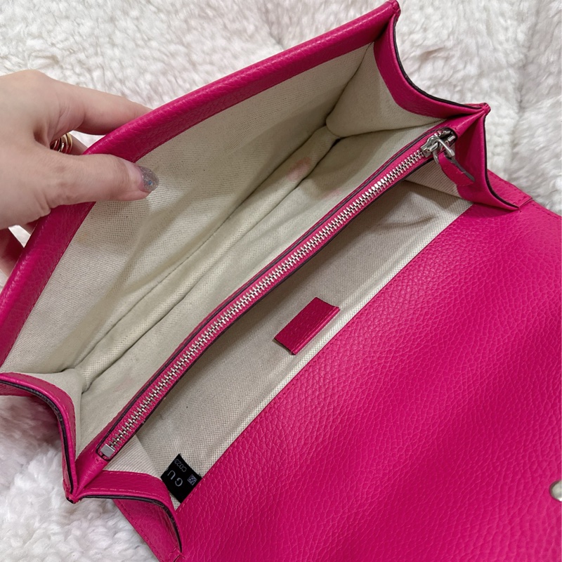 Gucci 桃紅酒神包（中號）-41