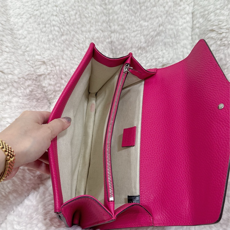 Gucci 桃紅酒神包（中號）-43