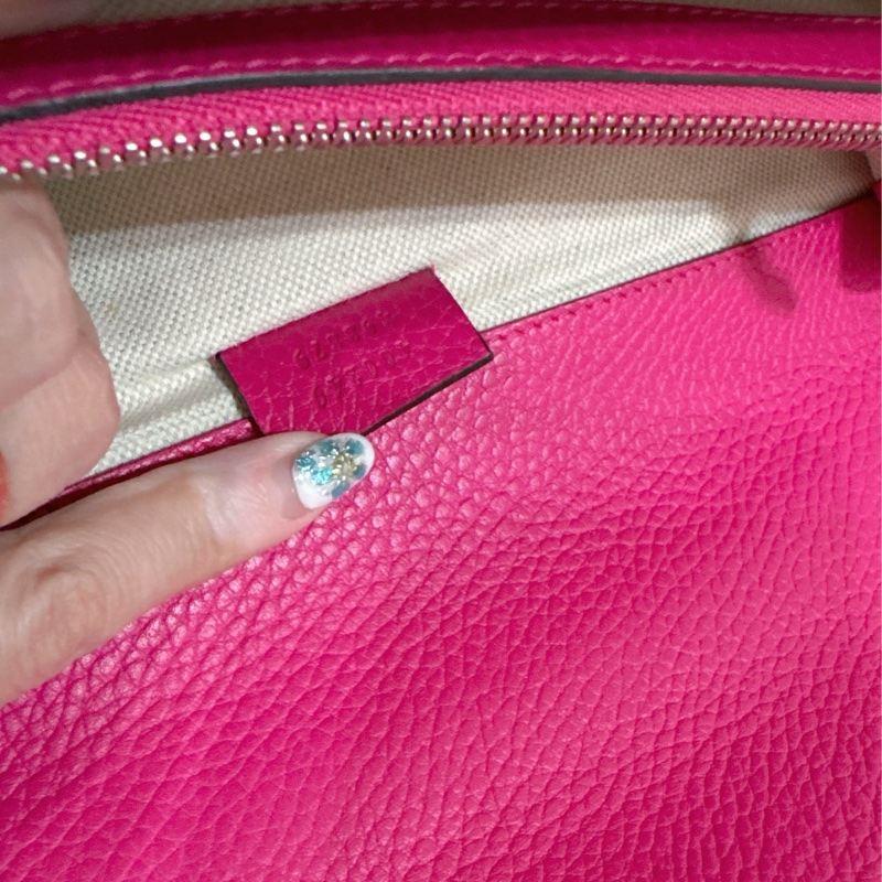 Gucci 桃紅酒神包（中號）-44