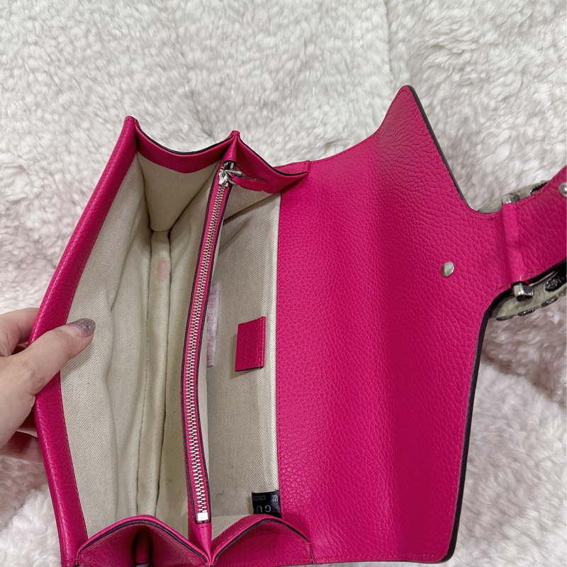 Gucci 桃紅酒神包（中號）-47