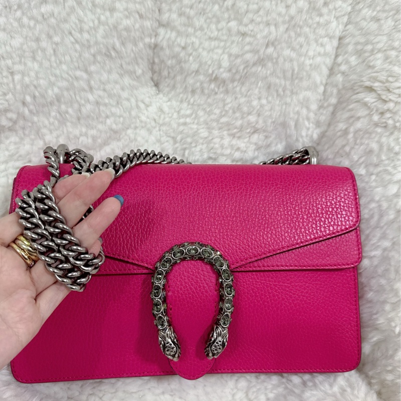 Gucci 桃紅酒神包（中號）-60