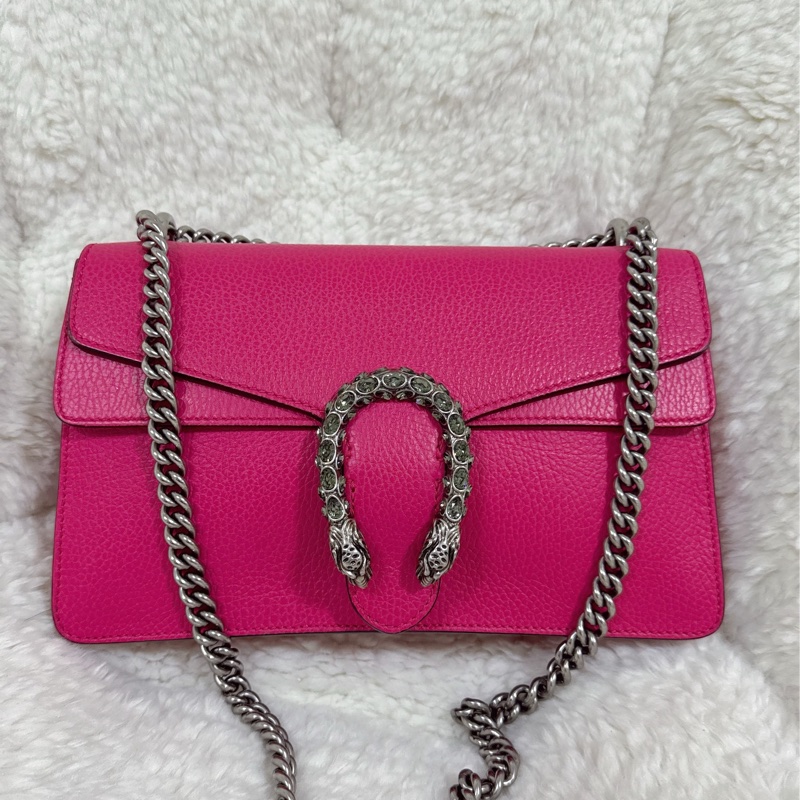 Gucci 桃紅酒神包（中號）-62