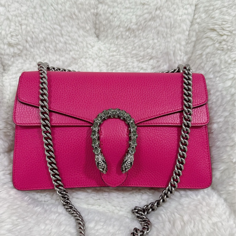 Gucci 桃紅酒神包（中號）-66