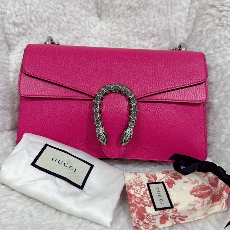 Gucci 桃紅酒神包（中號）-67