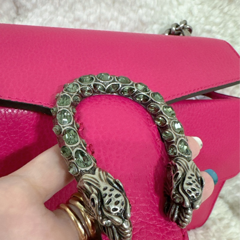 Gucci 桃紅酒神包（中號）-1