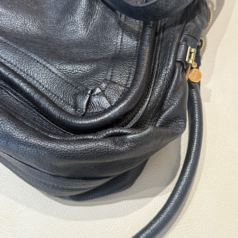 Chloe Paraty 中號 黑色 肩背包 手提包-9