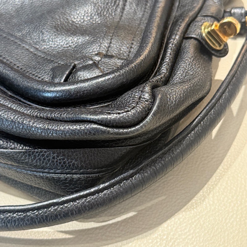 Chloe Paraty 中號 黑色 肩背包 手提包-12