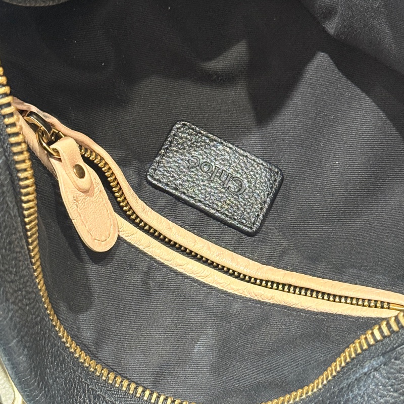 Chloe Paraty 中號 黑色 肩背包 手提包-15