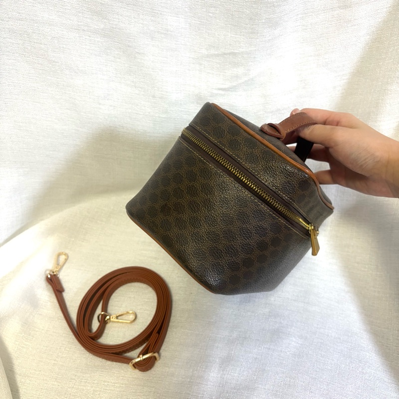 Celine 老花凱旋門化妝盒 斜挎包-5