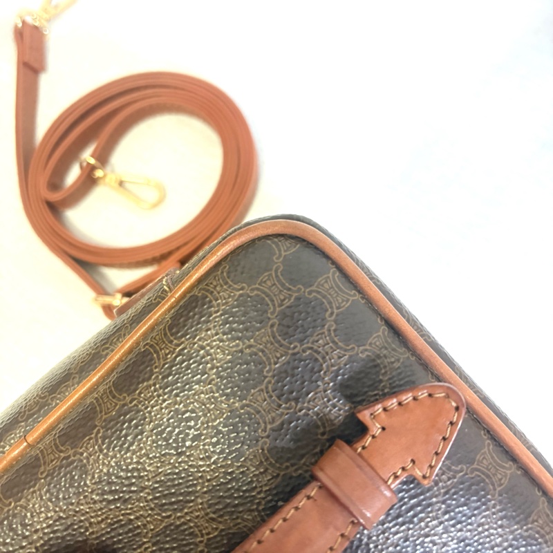 Celine 老花凱旋門化妝盒 斜挎包-10